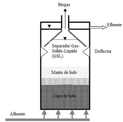 Figura 1 Esquema de un Reactor UASB 20 1