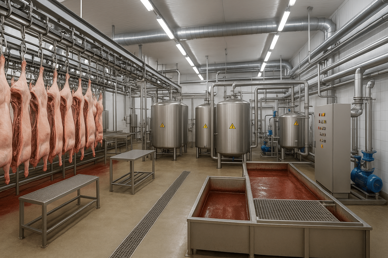 aguas de industria cárnica